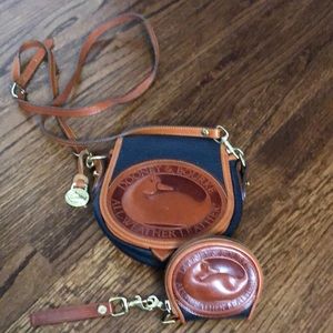 Dooney & Bourke Navy crossbody and coin purse
